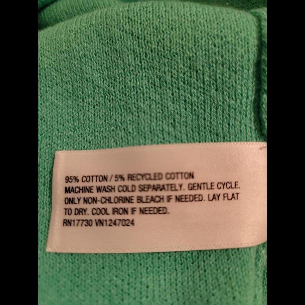 NWT Original Use medium green cotton button down shirt. - Picture 5 of 5
